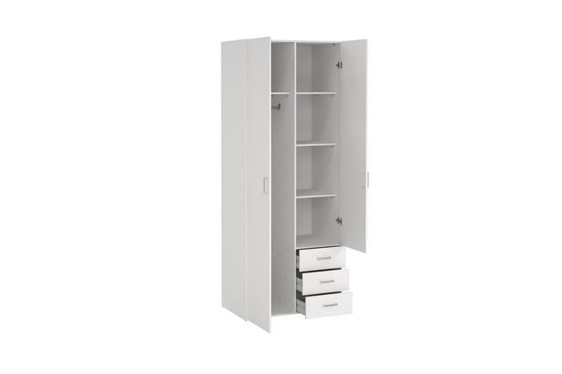 Space Garderob 78x200 cm - Vit - Förvaring - Garderober & garderobssystem