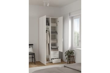 Space Garderob 78x200 cm - Vit - Förvaring - Garderober & garderobssystem