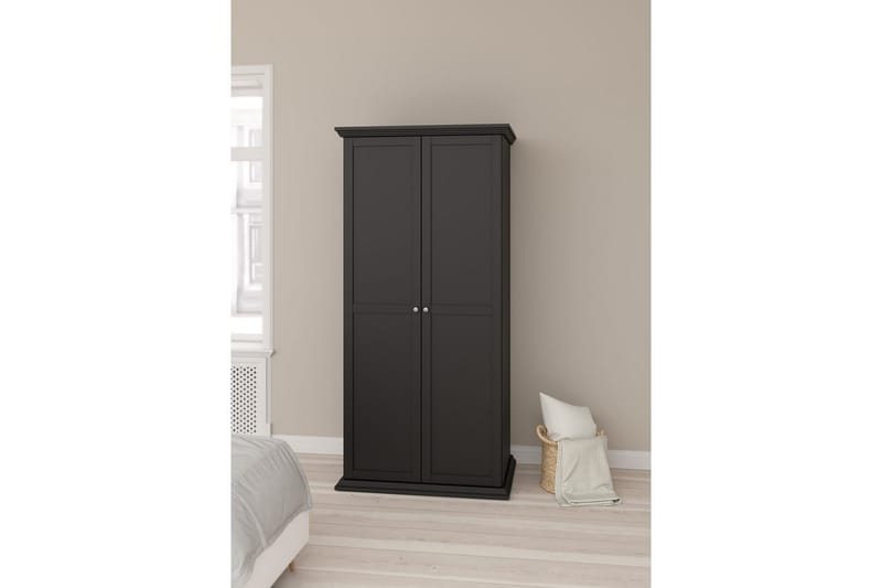Suneta Garderob 96x200 cm - Svart - Förvaring - Garderober & garderobssystem