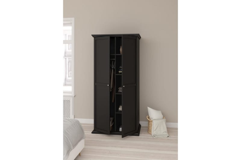 Suneta Garderob 96x200 cm - Svart - Förvaring - Garderober & garderobssystem