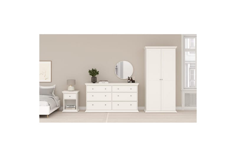 Suneta Garderob 96x200 cm - Vit - Förvaring - Garderober & garderobssystem