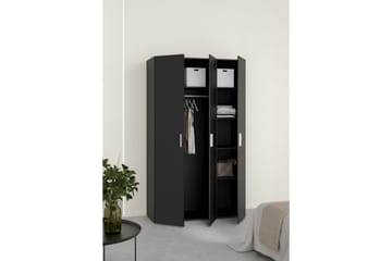 Suntia Garderob 118x201 cm - Svart - Förvaring - Garderober & garderobssystem