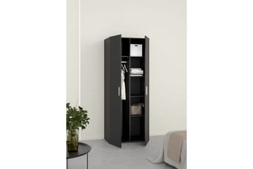 Suntia Garderob 79x201 cm - Svart - Förvaring - Garderober & garderobssystem