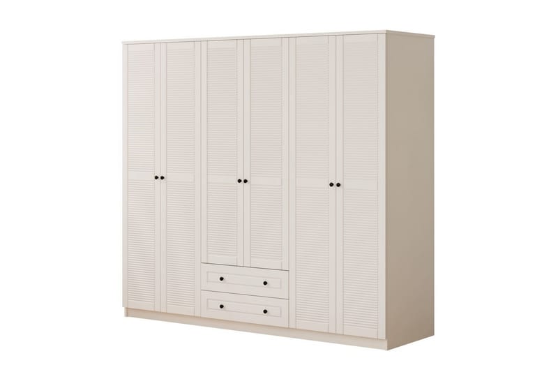 Sylvenor Garderob 210x184 cm, Matt Vit