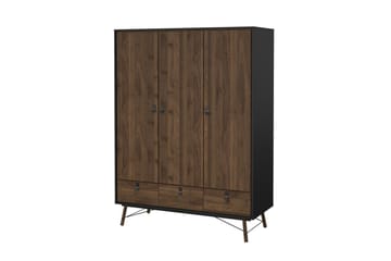 Tadami Garderob 150x200 cm - Svart/Natur - Förvaring - Garderober & garderobssystem