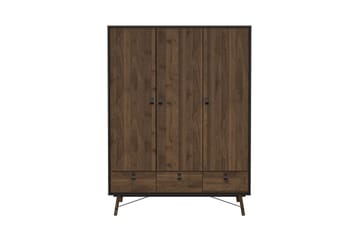 Tadami Garderob 150x200 cm - Svart/Natur - Förvaring - Garderober & garderobssystem