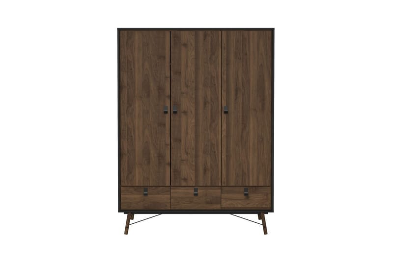 Tadami Garderob 150x200 cm - Svart/Natur - Förvaring - Garderober & garderobssystem