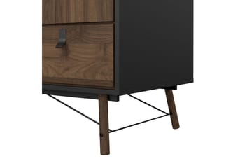 Tadami Garderob 150x200 cm - Svart/Natur - Förvaring - Garderober & garderobssystem