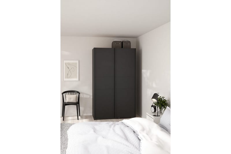 Takeru Garderob 119x200 cm - Svart - Förvaring - Garderober & garderobssystem