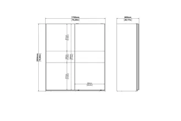 Takeru Garderob 179x200 cm - Svart - Förvaring - Garderober & garderobssystem