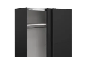 Takeru Garderob 179x200 cm - Svart - Förvaring - Garderober & garderobssystem