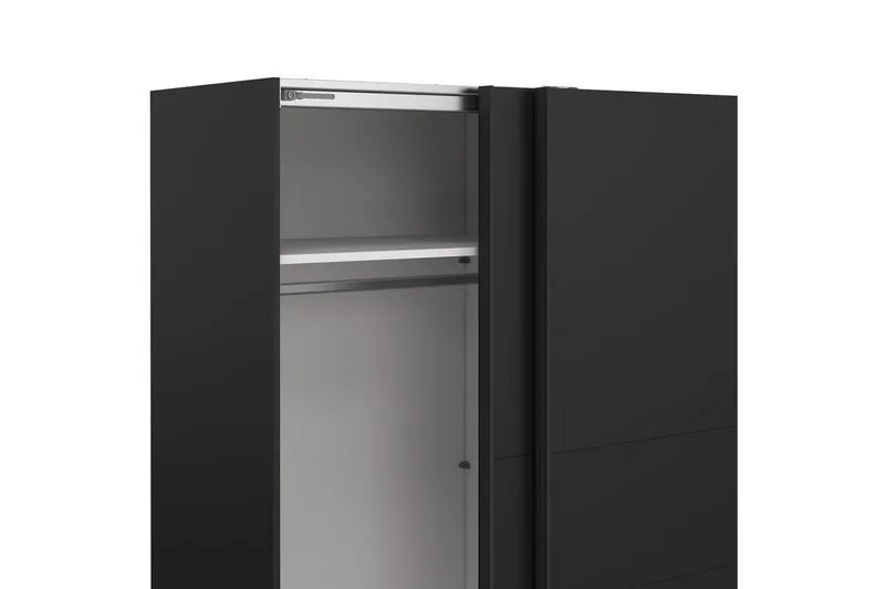 Takeru Garderob 179x200 cm - Svart - Förvaring - Garderober & garderobssystem