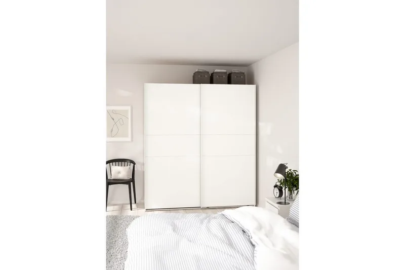 Takeru Garderob 179x200 cm - Vit - Förvaring - Garderober & garderobssystem