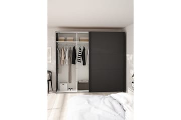 Takeru Garderob 244x221 cm - Svart - Förvaring - Garderober & garderobssystem