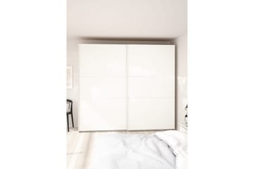 Takeru Garderob 244x221 cm - Vit - Förvaring - Garderober & garderobssystem