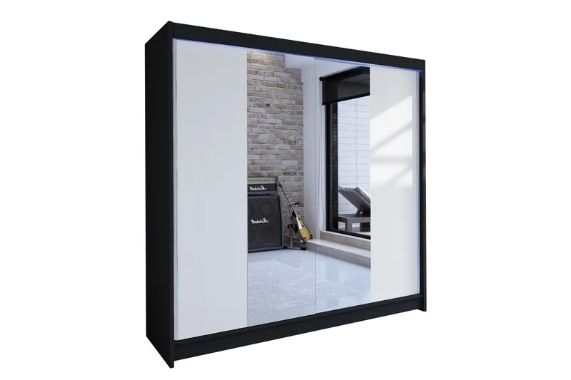 Talin Garderob 180x58x215 cm, Vit