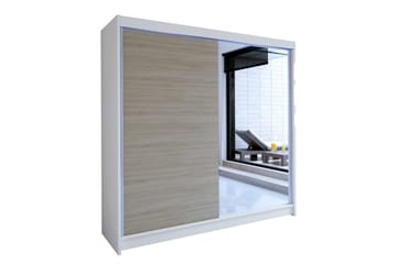 Talin Garderob 180x58x215 cm - Vit - Förvaring - Garderober & garderobssystem