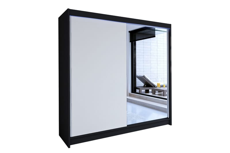 Talin Garderob 180x58x215 cm - Vit - Förvaring - Garderober & garderobssystem