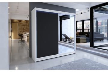 Talin Garderob 180x58x215 cm - Vit - Förvaring - Garderober & garderobssystem