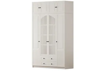 Talren Garderob 140x210 cm - Matt Vit - Förvaring - Garderober & garderobssystem