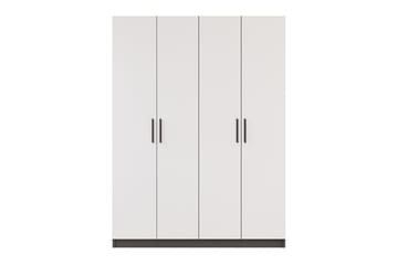 Taren Garderob 120x180 cm - Matt Vit/Antracit - Förvaring - Garderober & garderobssystem
