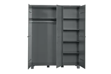 Tenney Garderob 158 cm - Stålgrå Tall - Förvaring - Garderober & garderobssystem