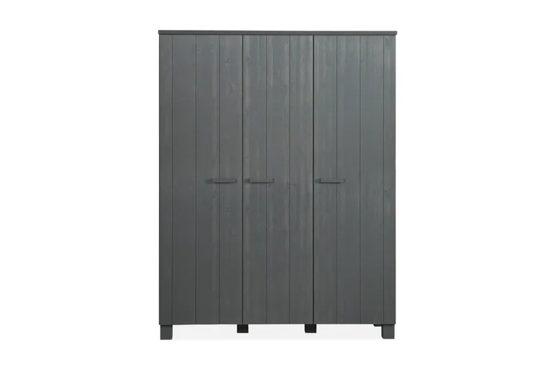 Tenney Garderob 158 cm - Stålgrå Tall - Förvaring - Garderober & garderobssystem