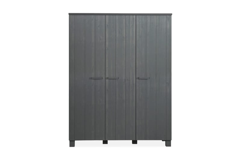 Tenney Garderob 158 cm - Stålgrå Tall - Förvaring - Garderober & garderobssystem