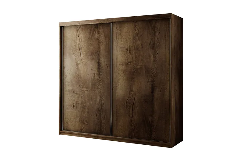 Top Garderob 200x62x200 cm - Brun/Mörk Ask - Förvaring - Garderober & garderobssystem