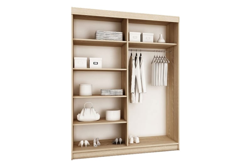 Top Garderob 62x150 cm - Mörkt askträ - Förvaring - Garderober & garderobssystem