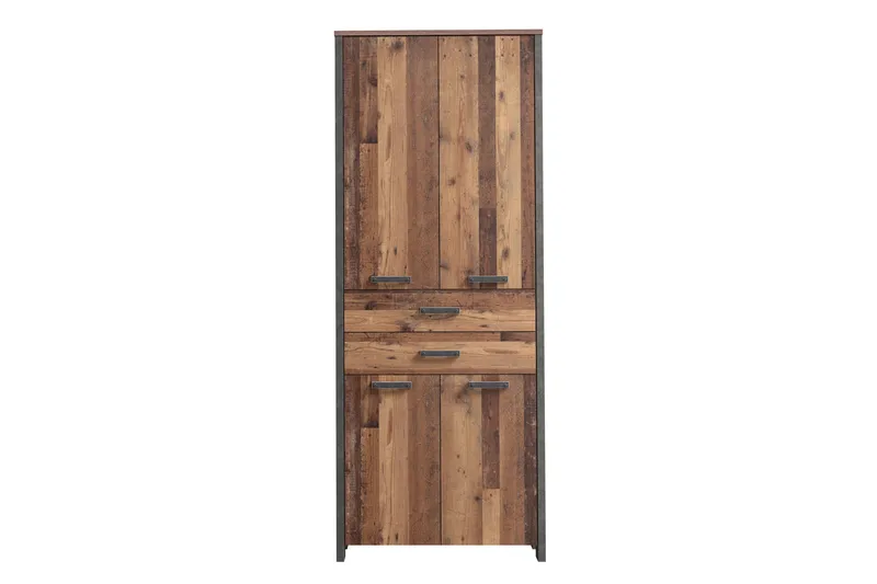 Torelles Garderob 87x221 cm - Brun/Grå - Förvaring - Garderober & garderobssystem