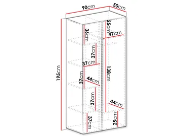 Travic Garderob 90 cm - Förvaring - Garderober & garderobssystem