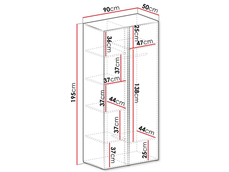 Travic Garderob 90 cm - Förvaring - Garderober & garderobssystem