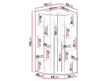 Travic Garderob 95 cm - Förvaring - Garderober & garderobssystem - Garderobsskåp