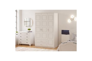 Travric Garderob 105x180 cm - Matt Vit - Förvaring - Garderober & garderobssystem