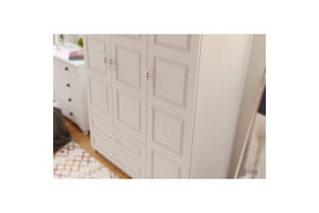 Travric Garderob 105x180 cm - Matt Vit - Förvaring - Garderober & garderobssystem