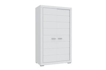 Uzayr Garderob 116x198 cm - Vit - Förvaring - Garderober & garderobssystem