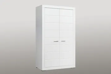Uzayr Garderob 116x198 cm - Vit - Förvaring - Garderober & garderobssystem