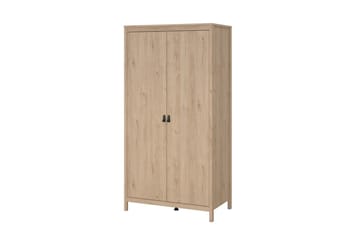 Vallvidera Garderob 102x199 cm - Ljusbrun - Förvaring - Garderober & garderobssystem