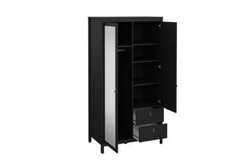 Vallvidera Garderob 102x199 cm - Svart - Förvaring - Garderober & garderobssystem