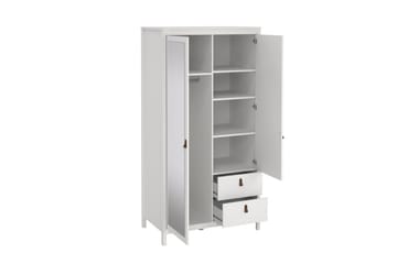 Vallvidera Garderob 102x199 cm - Vit - Förvaring - Garderober & garderobssystem