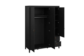 Vallvidera Garderob 150x199 cm - Svart - Förvaring - Garderober & garderobssystem