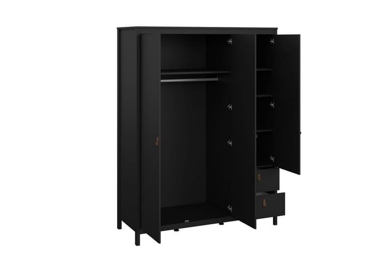 Vallvidera Garderob 150x199 cm - Svart - Förvaring - Garderober & garderobssystem