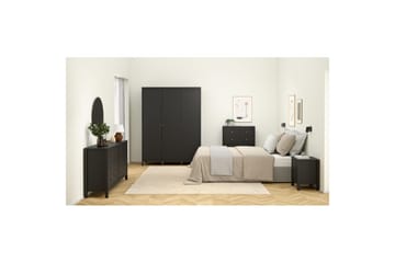 Vallvidera Garderob 150x199 cm - Svart - Förvaring - Garderober & garderobssystem
