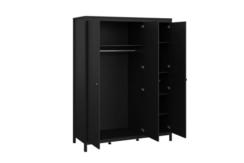 Vallvidera Garderob 150x199 cm - Svart - Förvaring - Garderober & garderobssystem