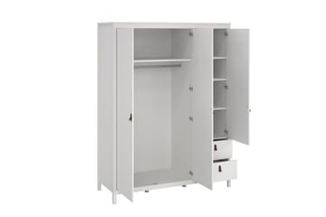 Vallvidera Garderob 150x199 cm - Vit - Förvaring - Garderober & garderobssystem