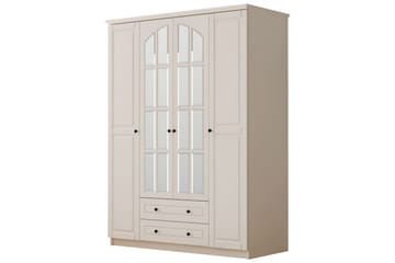 Varin Garderob 140x210 cm - Matt Vit - Förvaring - Garderober & garderobssystem