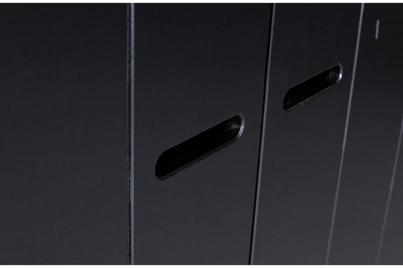 Varius Garderob 140x53 cm 3 Dörrer - Furu/Svart - Förvaring - Garderober & garderobssystem