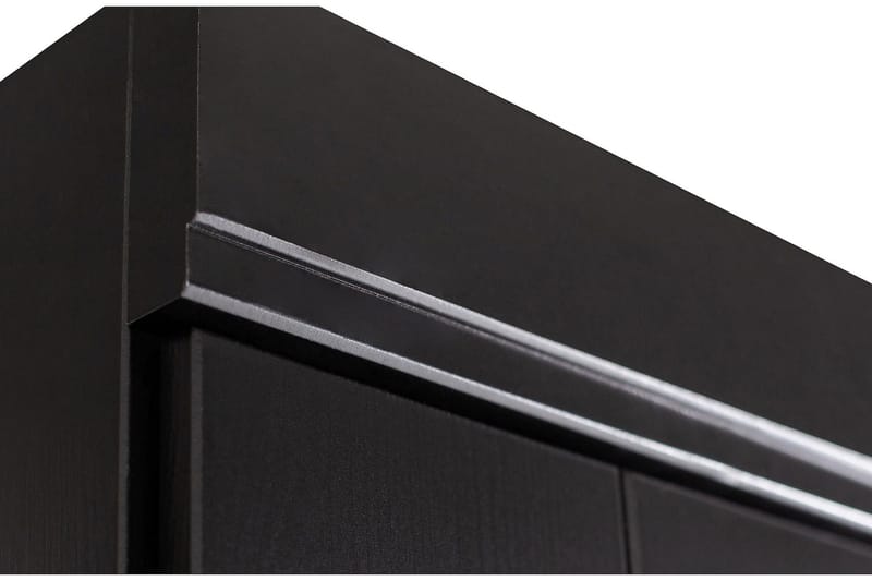 Varius Garderob 94x53 cm 2 Dörrar - Furu/Svart - Förvaring - Garderober & garderobssystem