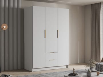 Varros Garderob 150x216 cm i Trä - Vit - Förvaring - Garderober & garderobssystem